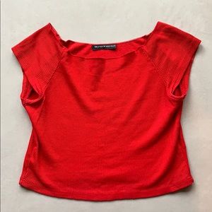 Brandy Melville Red Crop Top
